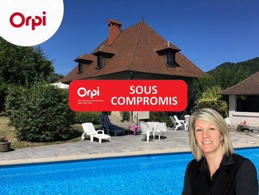 Maison à vendre 585 000 € 7 pièces 6 chambres 221 m² 2 808 m² de terrain Souillet-Vouise Voiron 38500