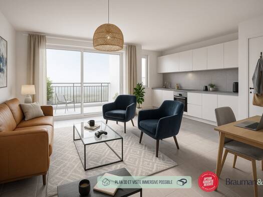Appartement à vendre 362 500 € 4 pièces 3 chambres 82 m² 1er étage Centre Ville Sud-Vallée Voiron 38500