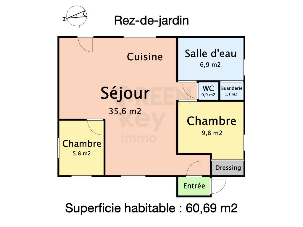 Maison à vendre, 61m², GASVILLE OISEME
