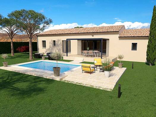 Terrain avec maison neuve à vendre 249 500 € 3 pièces 2 chambres 73 m² 402 m² de terrain Rochemaure 07400