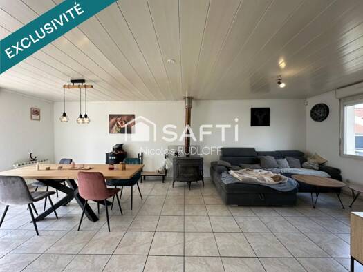 Maison de plain-pied à vendre 295 000 € 5 pièces 3 chambres 90 m² 729 m² de terrain Morfontaine 54920