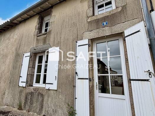 Maison à vendre 74 900 € 3 pièces 2 chambres 72 m² 255 m² de terrain Le Breuil-Bernard 79320