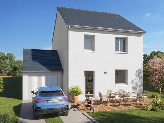 Terrain avec maison neuve à vendre 209 000 € 5 pièces 1 chambre 80 m² 290 m² de terrain Blain 44130