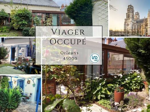 Maison de ville à vendre 65 000 € 3 pièces 2 chambres 73 m² 310 m² de terrain Argonne Sud-Jean Zay Orléans 45000