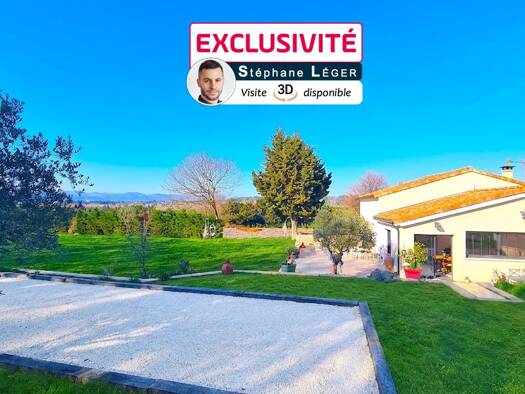 Maison à vendre 389 000 € 5 pièces 3 chambres 115 m² 5 800 m² de terrain Les Blaches-Les Champs Montélimar 26200