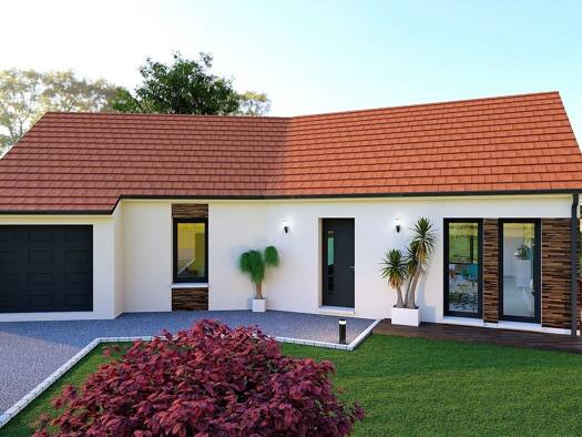 Terrain avec maison neuve à vendre 260 041 € 4 pièces 3 chambres 95 m² 570 m² de terrain Souhey 21140