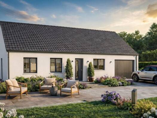 Terrain avec maison neuve à vendre 182 900 € 5 pièces 4 chambres 91 m² 820 m² de terrain Plaimpied-Givaudins 18340