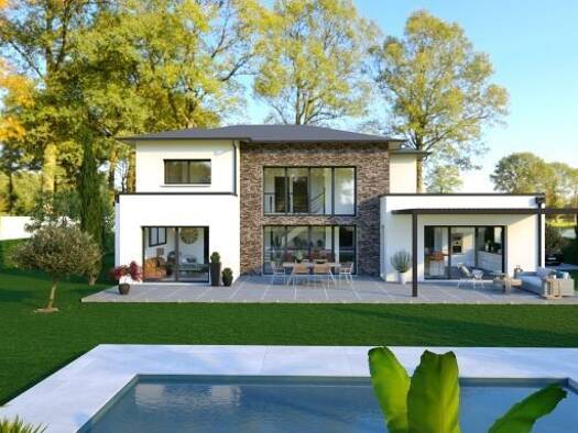 Terrain avec maison neuve à vendre 368 000 € 6 pièces 4 chambres 140 m² 670 m² de terrain Attignat 01340