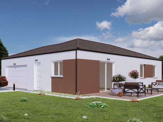 Terrain avec maison neuve à vendre 224 000 € 5 pièces 3 chambres 71 m² Norroy-Lès-Pont-à-Mousson 54700