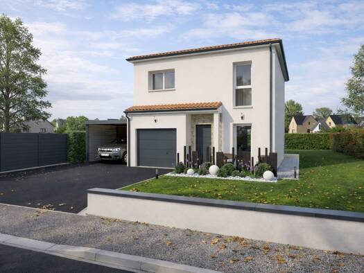 Terrain avec maison neuve à vendre 193 375 € 4 pièces 3 chambres 90 m² 360 m² de terrain Béruges 86190