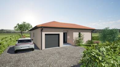 Maison de plain-pied à vendre - Neuf 359 500 € 4 pièces 3 chambres 108 m² 810 m² de terrain Frontonas 38290