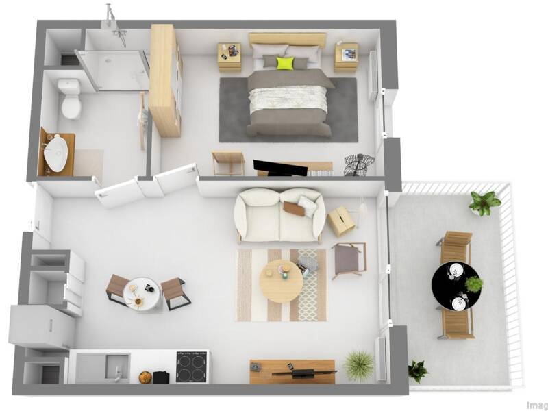 Maison à louer, 47m², PORT DE BOUC