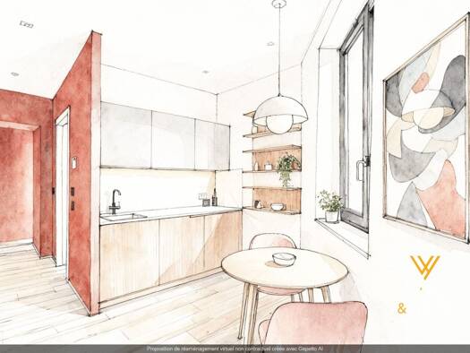 Appartement à vendre 126 000 € 1 pièce 16,6 m² RDC/1 Bussiere Oullins-Pierre-Bénite 69600