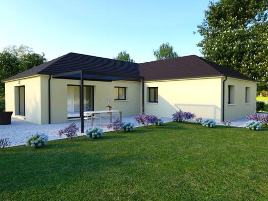 Terrain avec maison neuve à vendre 324 199 € 5 pièces 4 chambres 125 m² 1 319 m² de terrain Ménétreux-le-Pitois 21150