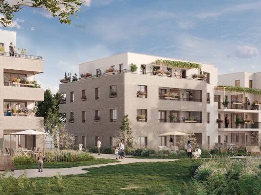 Appartement à vendre - neuf 220 000 € 3 pièces 2 chambres 64,3 m² dès le 30/06/2026 Nord-Centre Cesson 77240
