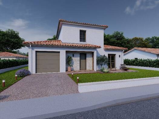 Terrain avec maison neuve à vendre 313 000 € 4 pièces 3 chambres 110 m² 2 300 m² de terrain Château-l'Évêque 24460