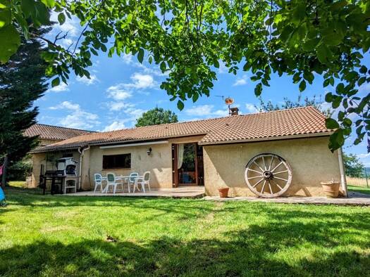 Maison de plain-pied à vendre 197 900 € 6 pièces 4 chambres 102 m² 2 995 m² de terrain Vire-sur-Lot 46700