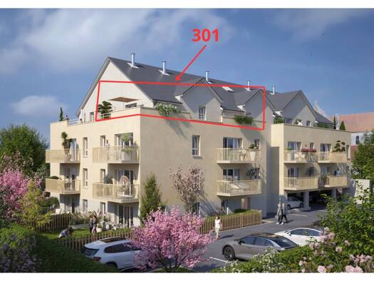 Appartement à vendre - neuf 244 000 € 3 pièces 2 chambres 61,5 m² dès le 31/12/2027 Nord Gournay-en-Bray 76220