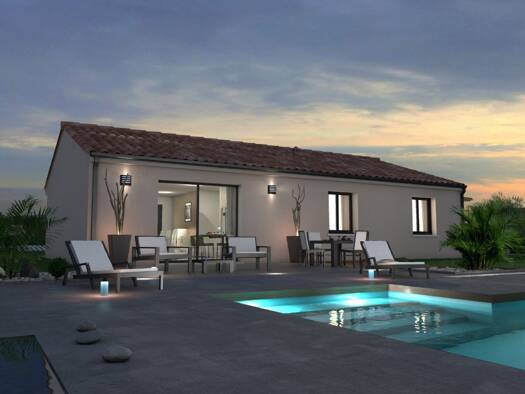 Terrain avec maison neuve à vendre 191 400 € 5 pièces 3 chambres 88 m² 585 m² de terrain Montbeton 82290