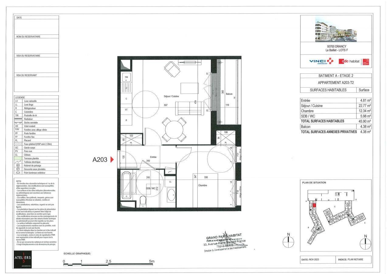 Maison à louer, 46m², DRANCY