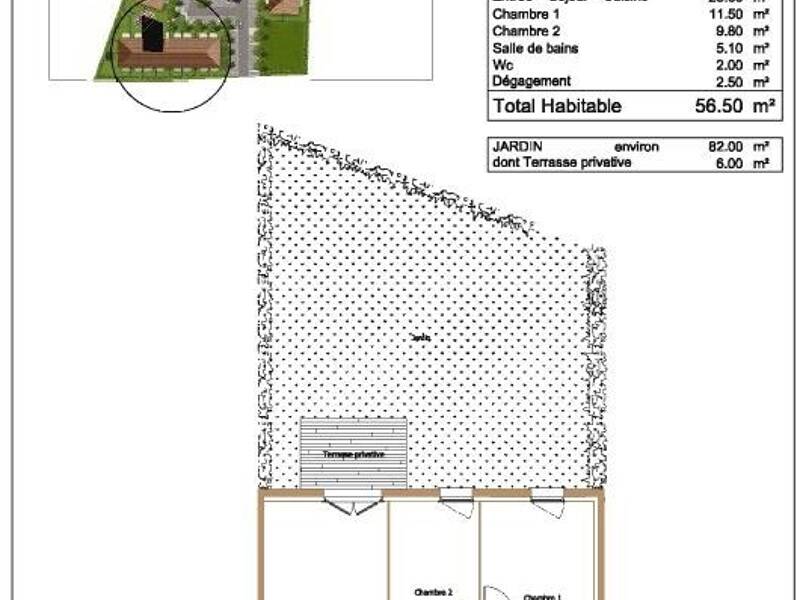 Maison à louer, 56m², FARGUES SAINT HILAIRE