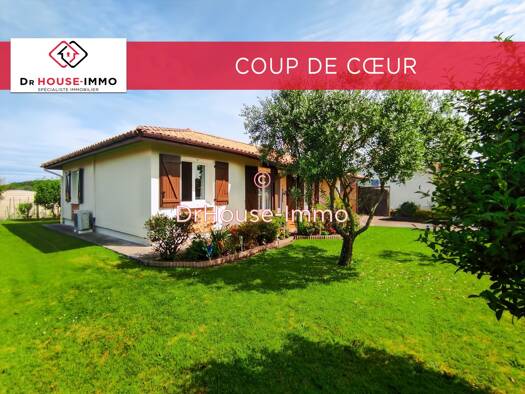 Maison de plain-pied à vendre 375 000 € 4 pièces 3 chambres 95 m² 627 m² de terrain Est Soustons 40140