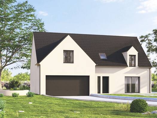 Terrain avec maison neuve à vendre 456 000 € 6 pièces 5 chambres 180 m² 1 200 m² de terrain Montry 77450