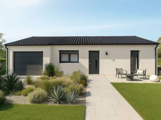 Terrain avec maison neuve à vendre 198 700 € 5 pièces 3 chambres 88,9 m² 2 792 m² de terrain Poursac 16700