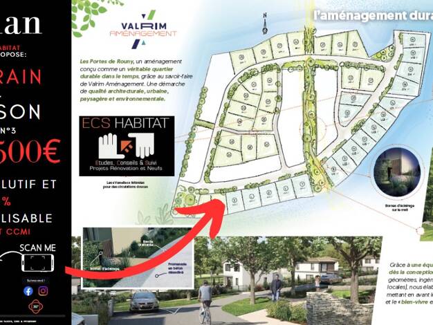 Terrain avec maison neuve à vendre 219 500 € 5 pièces 2 chambres 67 m² 440 m² de terrain Allan 26780
