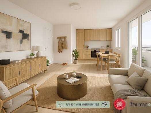 Appartement à vendre - neuf 299 600 € 3 pièces 59 m² Thiverval-Grignon 78850