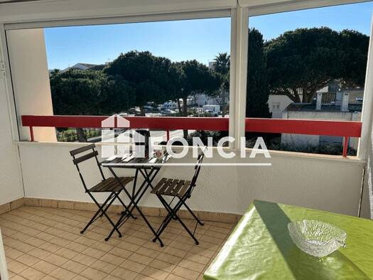 Appartement à louer 490 € 1 pièce 24 m² Étage 2/3 dès le 31/08/2025 Sud Le Grau-du-Roi 30240