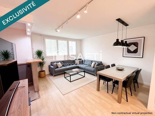 Appartement à vendre 166 500 € 3 pièces 2 chambres 54 m² RDC Sud Menucourt 95180