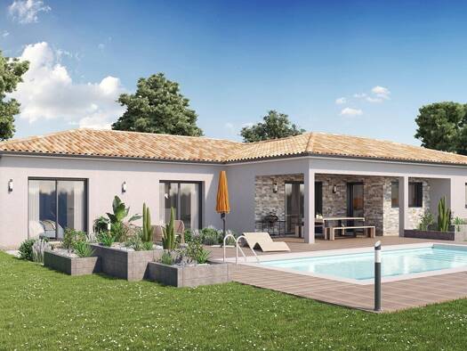 Terrain avec maison neuve à vendre 556 453 € 5 pièces 4 chambres 145 m² 442 m² de terrain Peyrehaut-Carbonnieux-Trigan Villenave-d'Ornon 33140