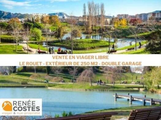 Appartement en viager libre Bouquet 175 500 € 3 pièces 3 chambres 63 m² RDC/7 Le Rouet Marseille 8ème 13008