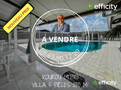 Maison à vendre 695 000 € 5 pièces 4 chambres 250 m² 25 857 m² de terrain Kourou 97310