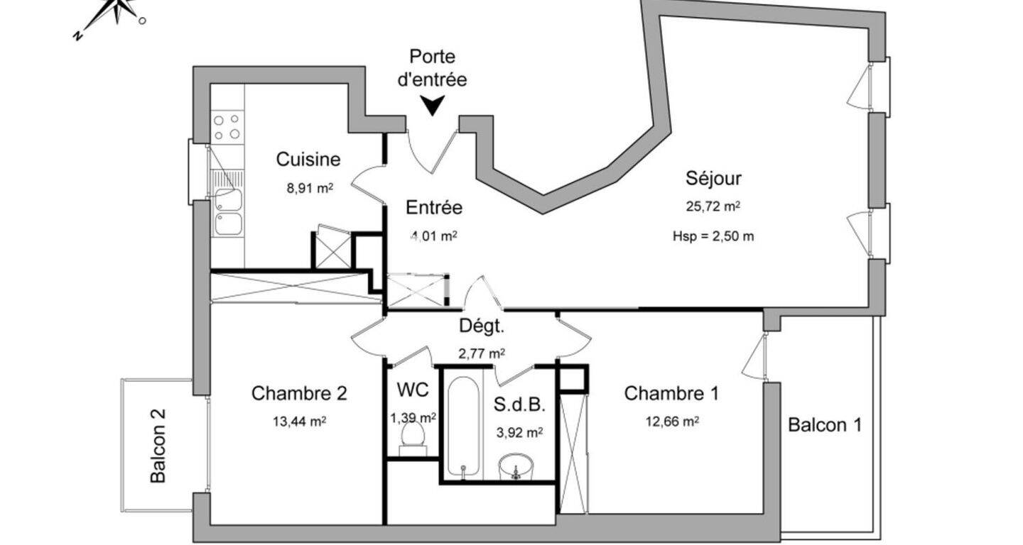 Maison à louer, 73m², COURBEVOIE