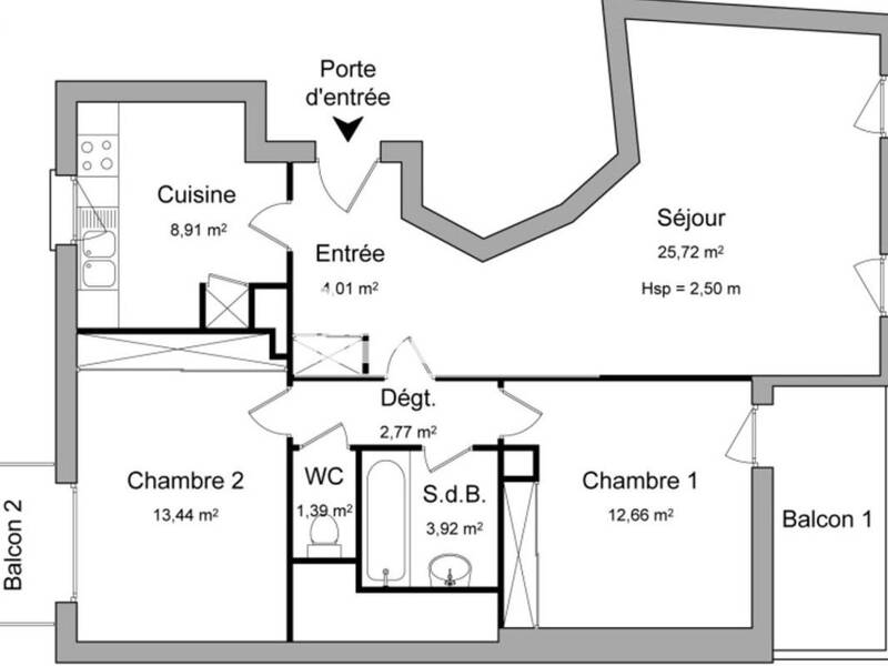 Maison à louer, 73m², COURBEVOIE