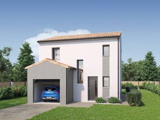 Terrain avec maison neuve à vendre 263 211 € 4 pièces 3 chambres 76 m² 410 m² de terrain Pont-Saint-Martin 44860
