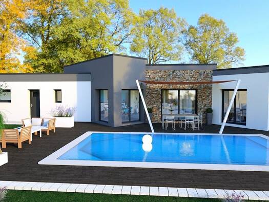 Terrain avec maison neuve à vendre 412 378 € 4 pièces 3 chambres 130 m² 1 505 m² de terrain Francheville 21440