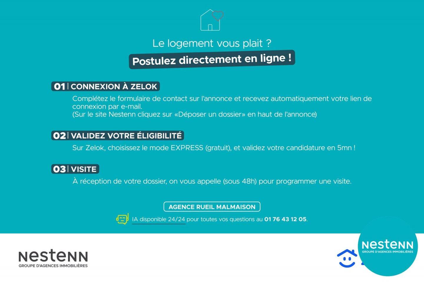 Maison à louer, 57m², RUEIL MALMAISON