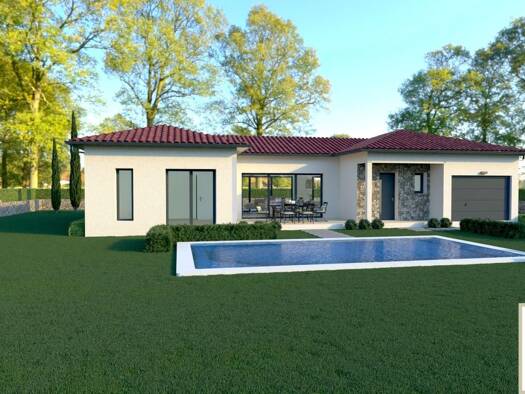 Terrain avec maison neuve à vendre 314 900 € 4 pièces 3 chambres 105 m² 477 m² de terrain Villars-les-Dombes 01330