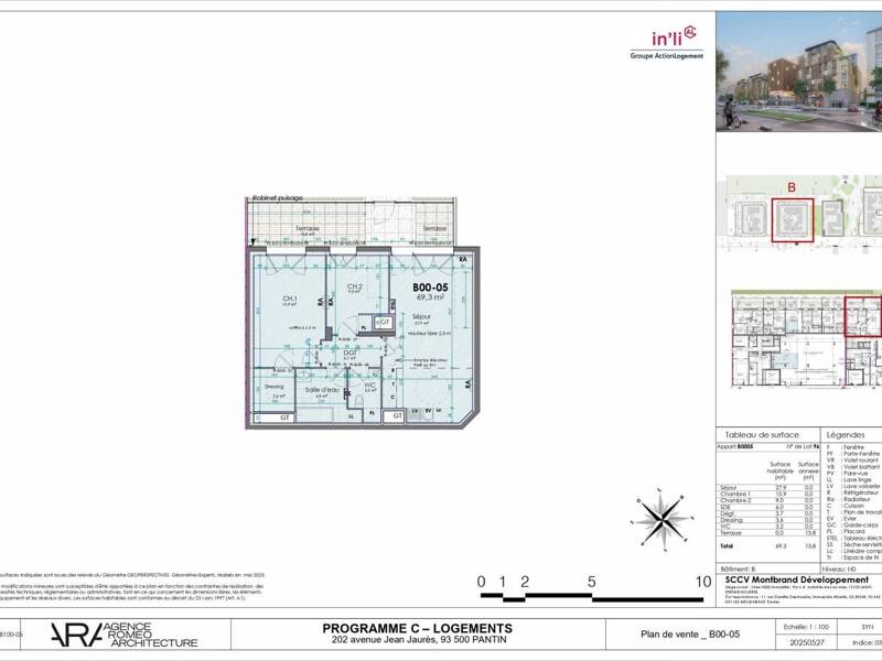 Maison à louer, 69m², PANTIN