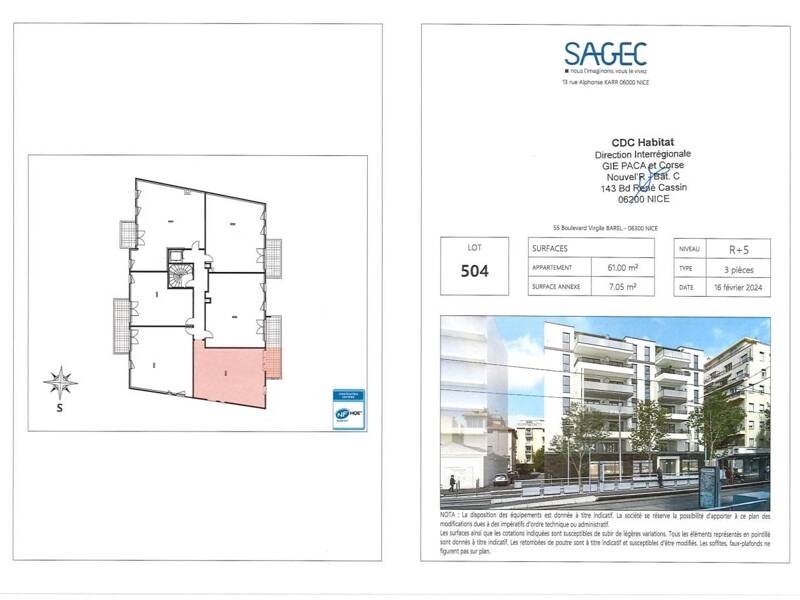 Maison à louer, 61m², NICE