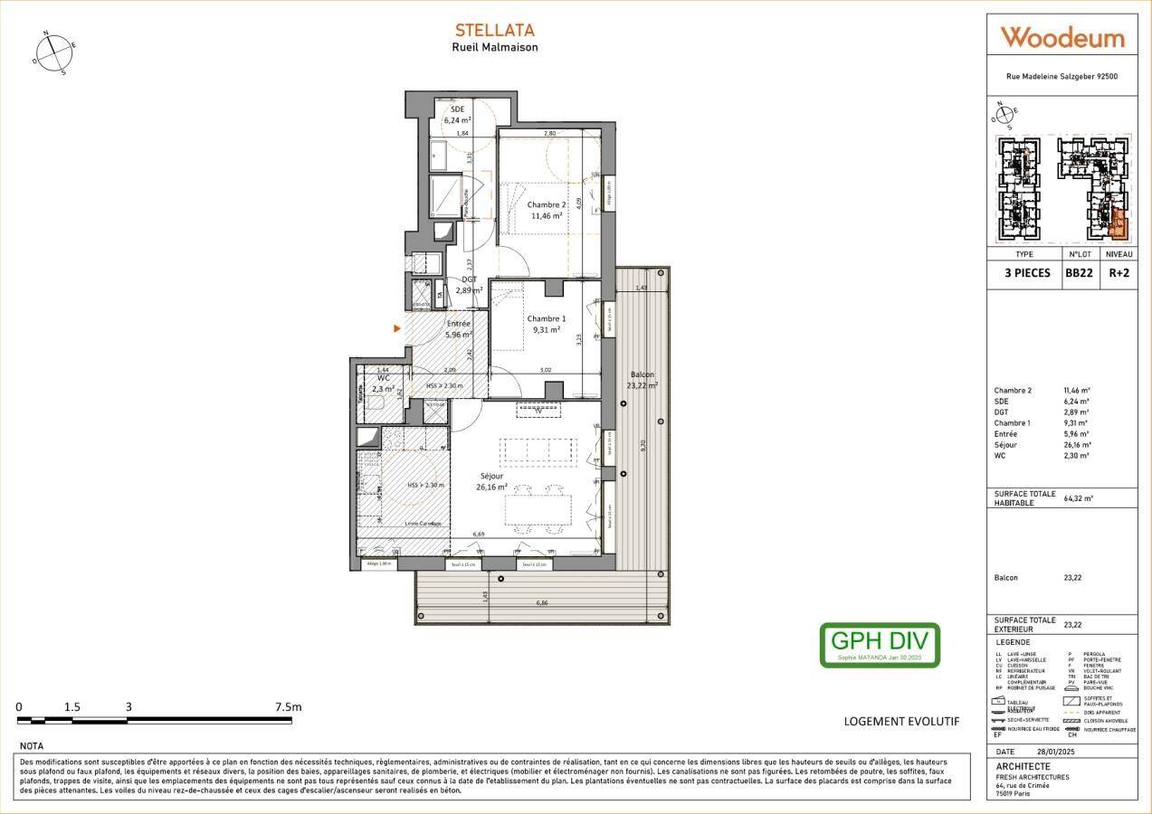 Maison à louer, 64m², RUEIL MALMAISON