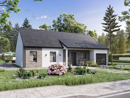 Terrain avec maison neuve à vendre 195 000 € 4 pièces 3 chambres 88,2 m² 1 084 m² de terrain Hangest-sur-Somme 80310