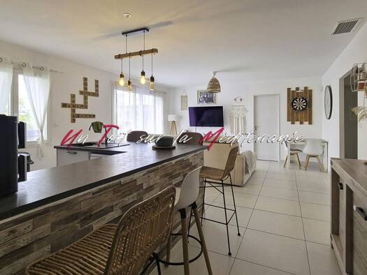 Maison de plain-pied à vendre 375 000 € 4 pièces 3 chambres 90 m² 260 m² de terrain Pierrefeu-du-Var 83390