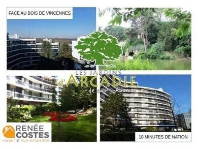 Appartement en viager occupé Bouquet 54 175 € 3 pièces 2 chambres 50 m² Étage 5/8 Ecluse-Gravelle-Panoramis St Maurice 94410