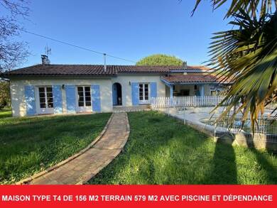 Maison à vendre 249 000 € 7 pièces 3 chambres 156 m² 5 579 m² de terrain Castelnau d Auzan 32440