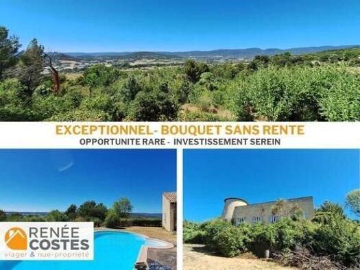 Maison en viager occupé Bouquet 505 050 € 11 pièces 9 chambres 400 m² 6 480 m² de terrain Nord Apt 84400