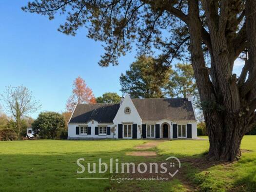 Maison de plain-pied à vendre 397 000 € 6 pièces 4 chambres 133 m² 2 791 m² de terrain Sainte-Anne-d'Auray 56400